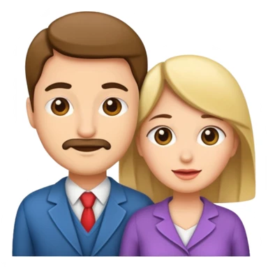 Husband and wife sticker