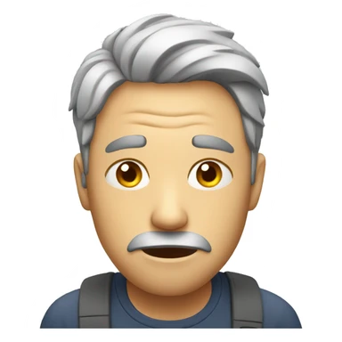 Man having stress sticker