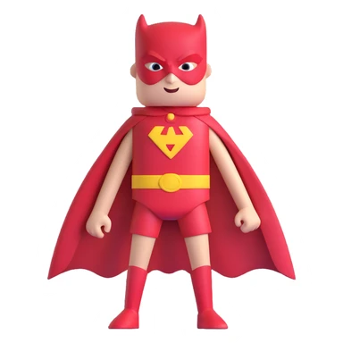 toilet roll superhero, standing heroically, hands on hips, mask, cape fluttering, playful style sticker