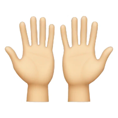 Two clapping hands sticker
