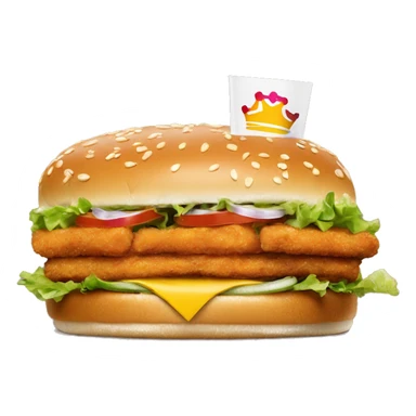 Burger King original chicken sandwich one sticker