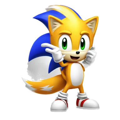 Sonic tails sticker