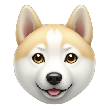 white shiba inu sticker