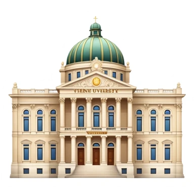 university aesthetic buildung vienna sticker