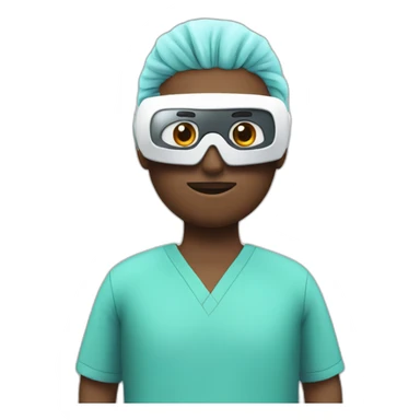 Surgeon-with-virtual-reality-display sticker