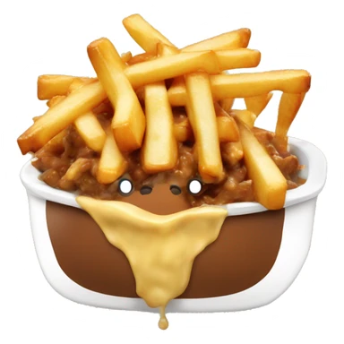 Poutine qui mange un poutine sticker