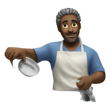 God washing dishes sticker