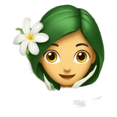 Open book with jasmine between pages sticker