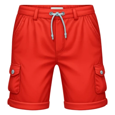 capri short red sticker