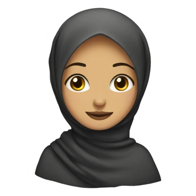 A hijabi girl  sticker