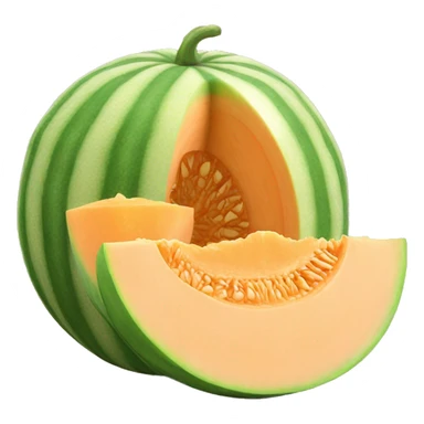 3D muskmelon  sticker