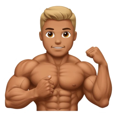 Muscular ass bodybuilder sticker