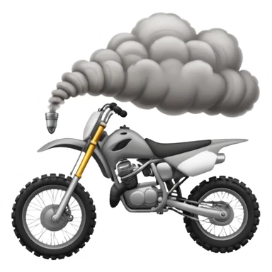 smoke from exhaust dirt bike sticker