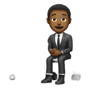 Giant sitting on top of a private jet  sticker