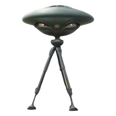 tripod alien shooting war of the worlds sticker