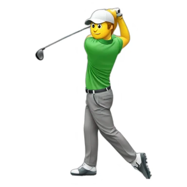 Golf swing sticker