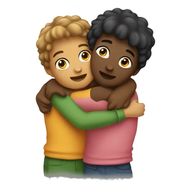 Two bestfriends hugging sticker