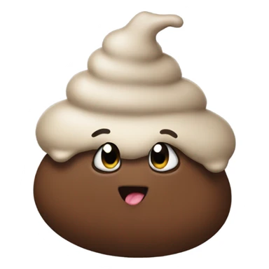 Happy poop turd sticker