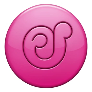 pink 3d Pinterest logo sticker