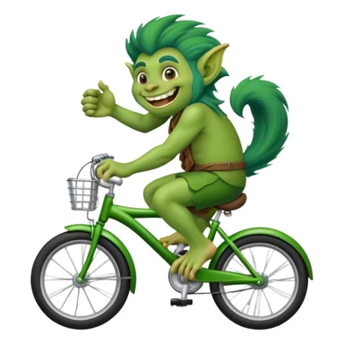 troll with a bike sticker