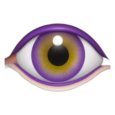 majestic godly violet iris eyeball serious intense symmetrical knowledgable sticker
