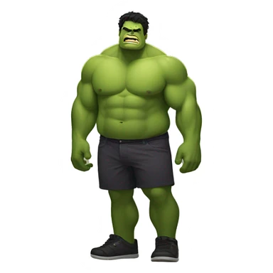 Fat hulk sticker