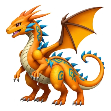 Meloetta-Wargreymon-Charizard-Agumon-Pokémon-Digimon-Fakémon-fusion-hybrid-creature sticker