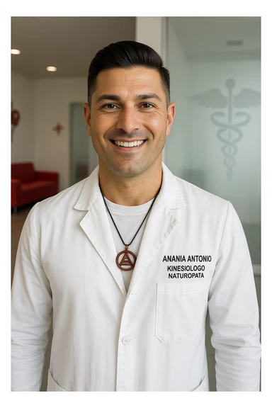 Kinesiologo chiamato Antonio Anania, immagini iperrealistiche sticker