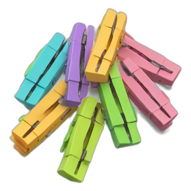 colored clothespins sticker