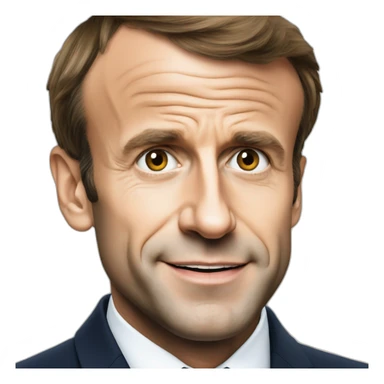 Emmanuel Macron french president sticker
