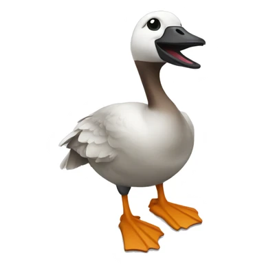 Goose playing American football sticker