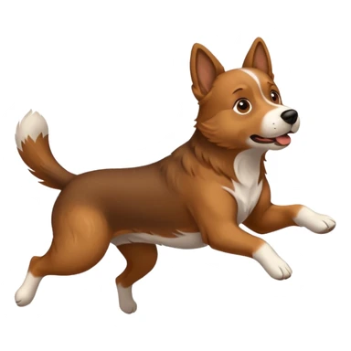 Cane che salta un’ostacolo sticker