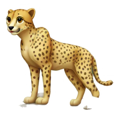 Cheetah in the woods  sticker