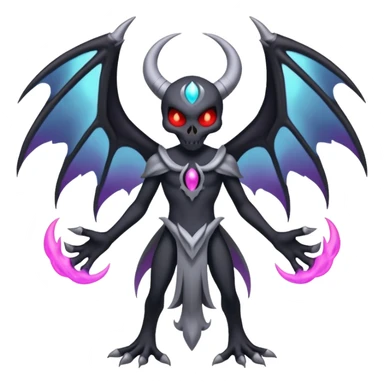 Gothic evil Duskull-Darkrai-Lunala-Dhelmise-fusion (full body) sticker