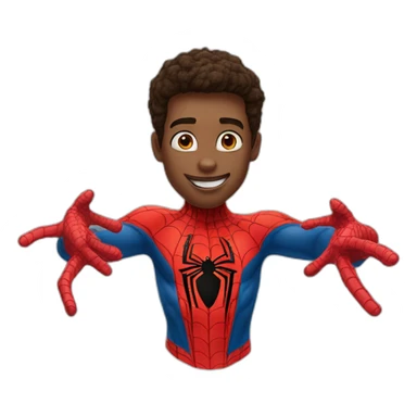 spider-man-makes-a-heart-with-his-hands sticker