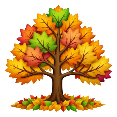 
autumn trees sticker