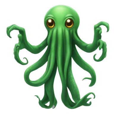Cthulhu posing T-pose sticker