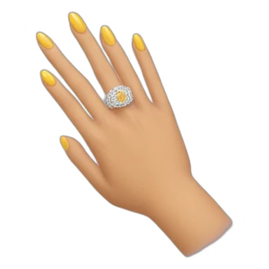 Deux doigts avec une bague sticker