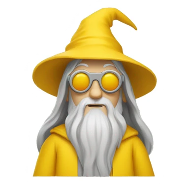 gandalf, yellow clothes, VR Glasses sticker