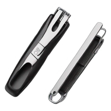 black colored Manicure Set Nail Clippers sticker