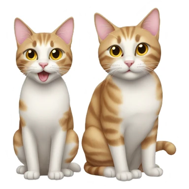 two cats fortieth birthday party sticker