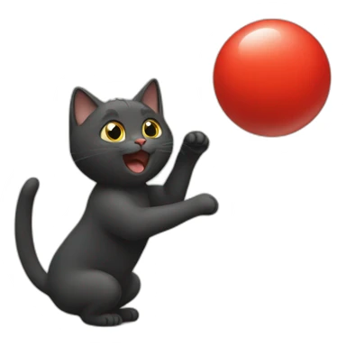 cat catching red dot sticker