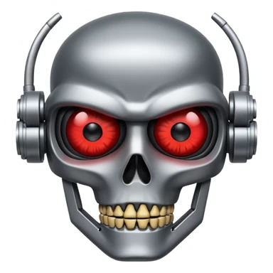 Red eyed Terminator sticker