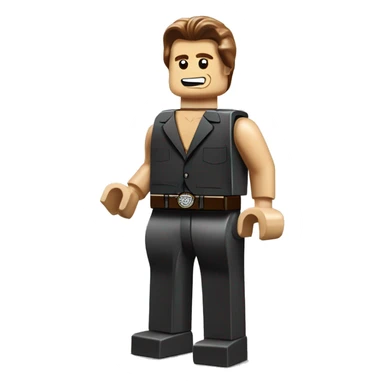 Arnold Schwarzenegger lego full body sticker