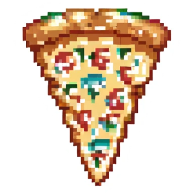 pizza slice pixel art sticker
