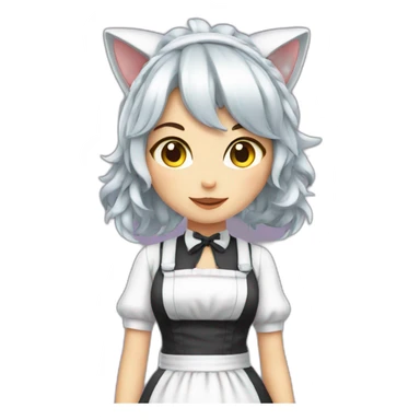 maid catgirl sticker