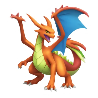 Anthro Cool Edgy Fakemon-Pokémon-Flygon-Charizard-Spyro With Full Body Detailed High Quality sticker