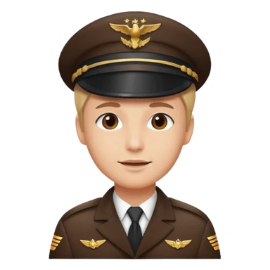 pilot captain hat sticker
