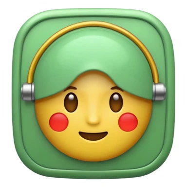 make the alarm sign in light green color emoji sticker