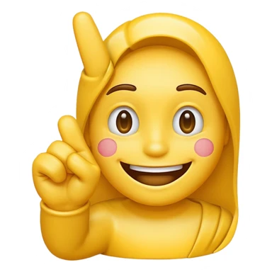 Smile emoji with middle finger and waving hand sticker